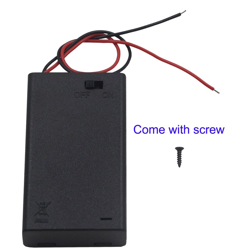 LAMPVPATH (Pack of 3) 3 AAA Battery Holder with Switch, 4.5V Battery Holder with Switch, 3X 1.5V AAA Battery Holder with Leads and Switch - Image 5